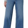 Women High-Rise Wide Leg Crop Jeans
